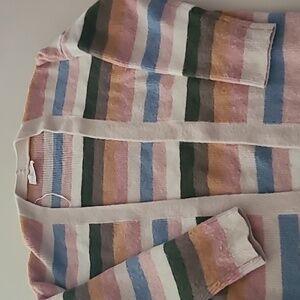 Mia&Tess size s/m multi color striped cardigan